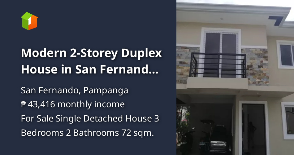 Modern 2Storey Duplex House in San Fernando, Pampanga [House and Lot 🏘