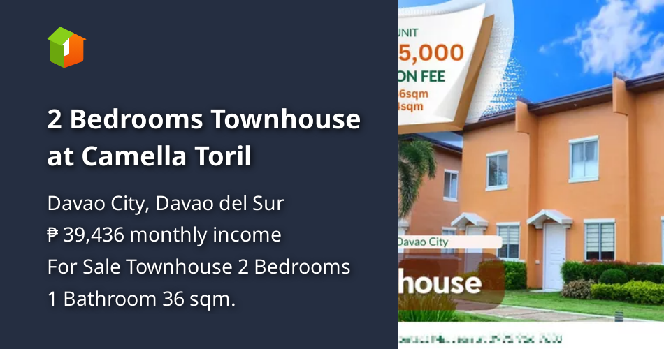 2 Bedrooms Townhouse at Camella Toril [House and Lot 🏘️] (January 2024