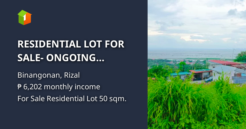 RESIDENTIAL LOT FOR SALE ONGOING DEVELOPMENT IN DARANGAN BINANGONAN