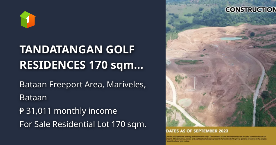 TANDATANGAN GOLF RESIDENCES 170 sqm Lot for Sale in Bataan Mariveles