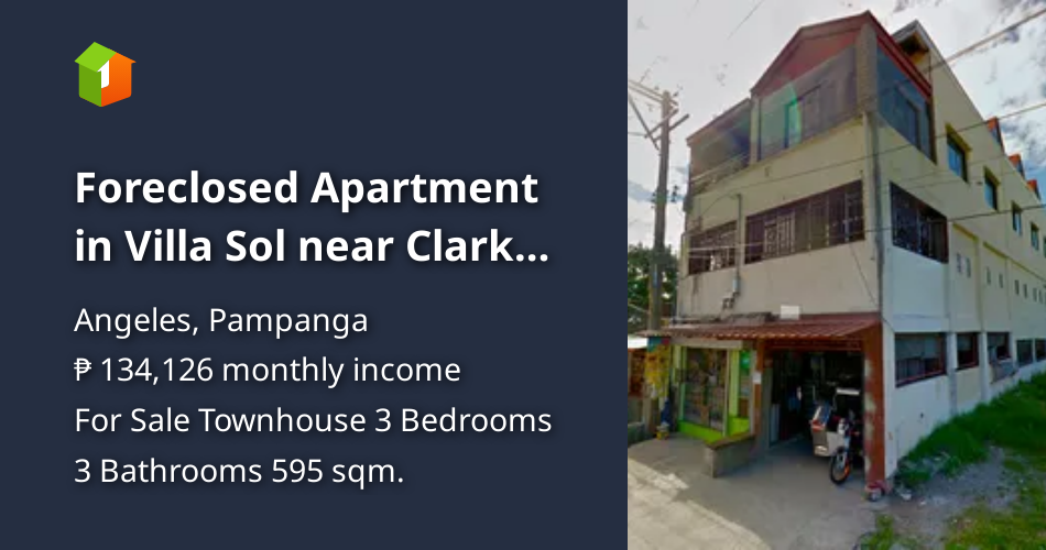 Foreclosed Apartment in Villa Sol near Clark Airport in Angeles City