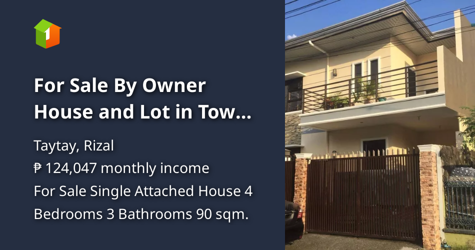 For Sale By Owner House and Lot in Tower Hills Subdivision Taytay