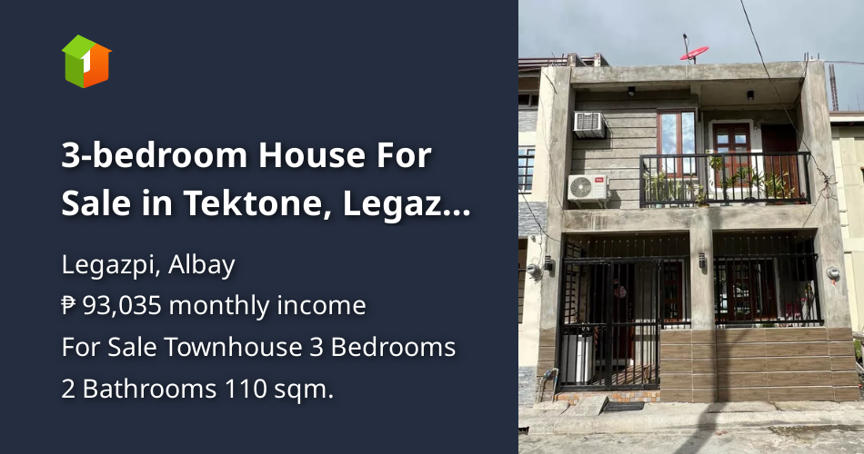3bedroom House For Sale in Tektone, Legazpi City [House and Lot 🏘️