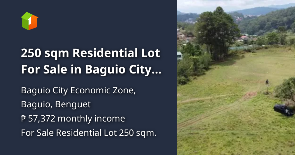 250 sqm Residential Lot For Sale in Baguio City Economic Zone Baguio