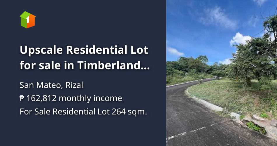 Upscale Residential Lot for sale in Timberland near Commonwealth QC [Lot 🚜] (March 2024) in San