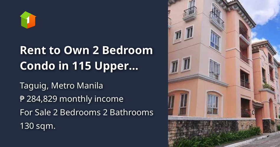 Rent to Own 2 Bedroom Condo in 115 Upper McKinley Taguig [Condo 🏙️] (September 2021) in Taguig