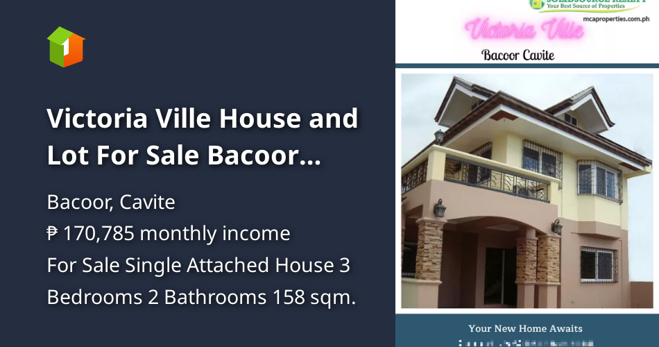 Victoria Ville House and Lot For Sale Bacoor Cavite Near MOA & Airport