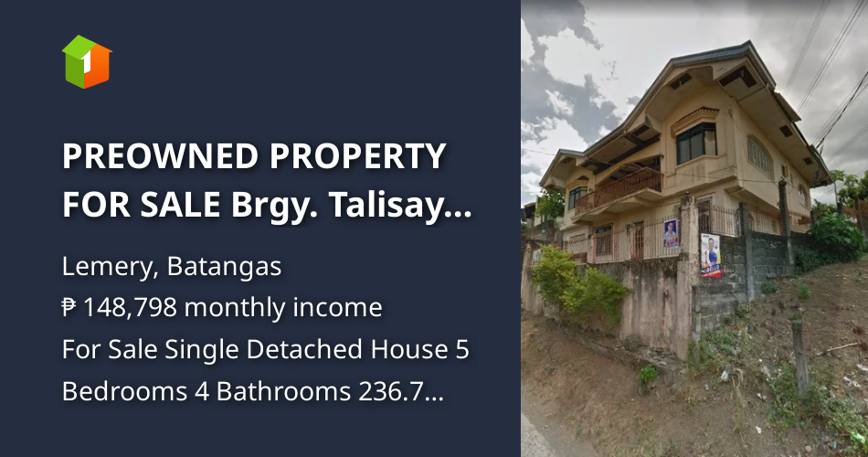 PREOWNED PROPERTY FOR SALE Brgy. Talisay, Calatagan, Batangas [House
