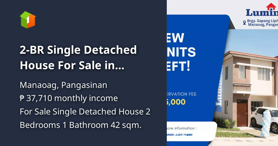 2BR Single Detached House For Sale in Manaoag Pangasinan [House and Lot 🏘️] (January 2024) in