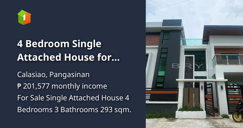 4 Bedroom Single Attached House for Sale in Calasiao Pangasinan [Houses and Lots 🏘️] (September