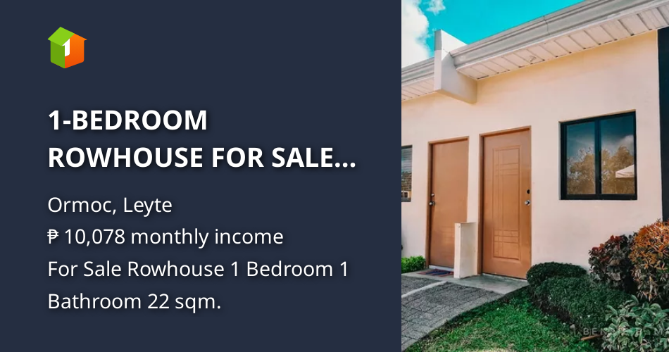 1BEDROOM ROWHOUSE FOR SALE IN ORMOC, LEYTE [House and Lot 🏘️] (January