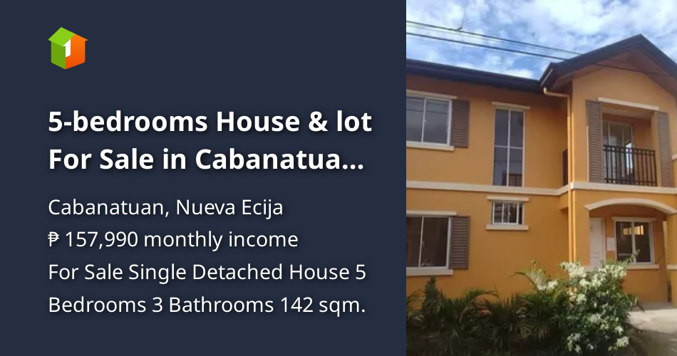 5bedrooms House & lot For Sale in Cabanatuan Nueva Ecija [House and