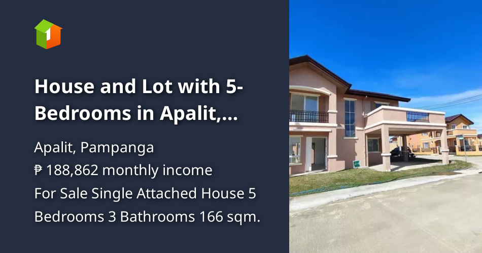 House and Lot with 5Bedrooms in Apalit, Pampanga [House and Lot 🏘️