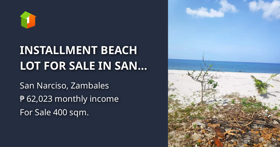 INSTALLMENT BEACH LOT FOR SALE IN SAN NARCISO ZAMBALES [Beach Property