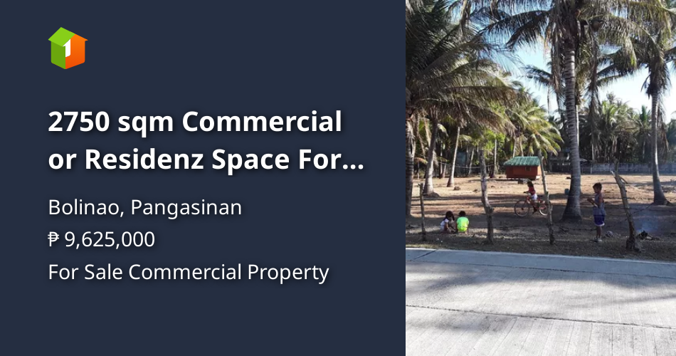 2750 sqm Commercial or Residenz Space For Sale in Bolinao Pangasinan