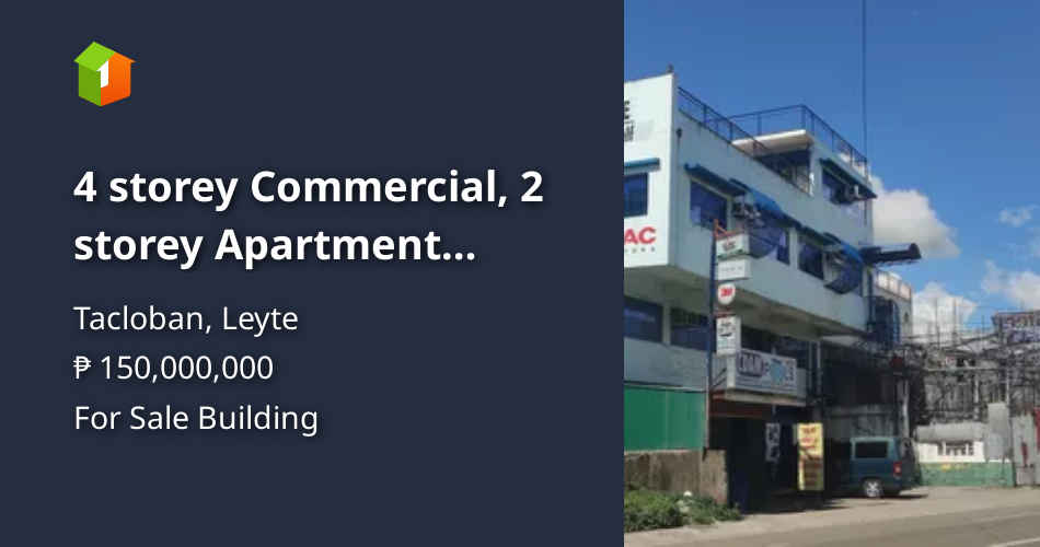 4 storey Commercial, 2 storey Apartment Buildings with 1,451 sqm lot Property 🏭