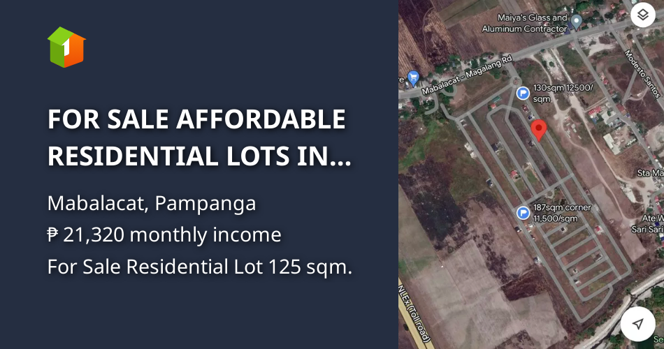 FOR SALE AFFORDABLE RESIDENTIAL LOTS IN PAMPANGA NEAR TIPCO AND CLARK