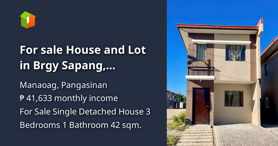 For sale House and Lot in Brgy Sapang, Manaoag Pangasinan [House and Lot 🏘️] (March 2024) in