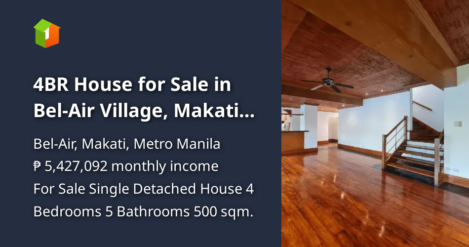 4BR House for Sale in BelAir Village, Makati RS4727182 [House and