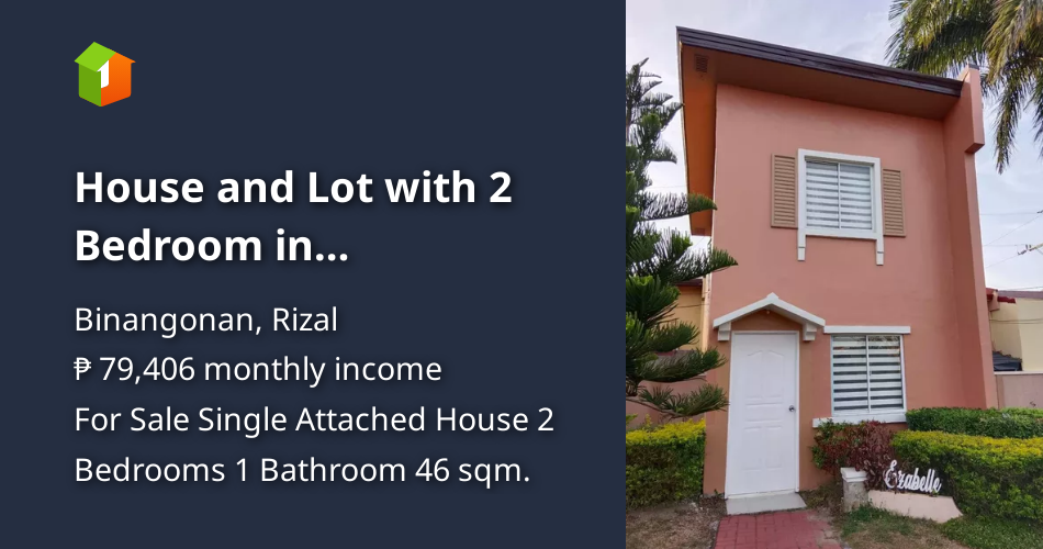 House and Lot with 2 Bedroom in Binangonan, Rizal [House and Lot 🏘️] (March 2024) in Binangonan