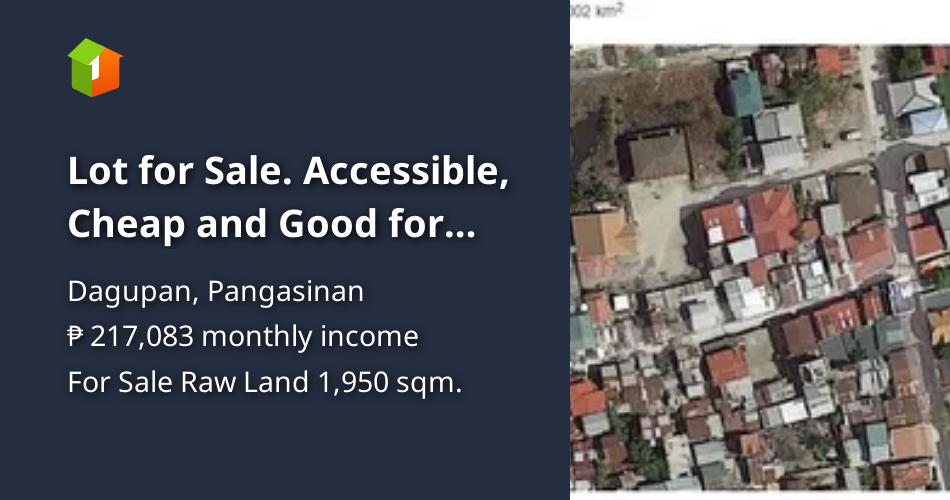 Lot for Sale. Accessible, Cheap and Good for Residential & Apartments