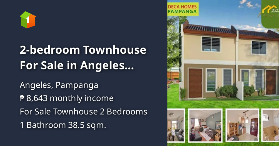 2bedroom Townhouse For Sale in Angeles Pampanga [House and Lot 🏘️] (November 2023) in Angeles