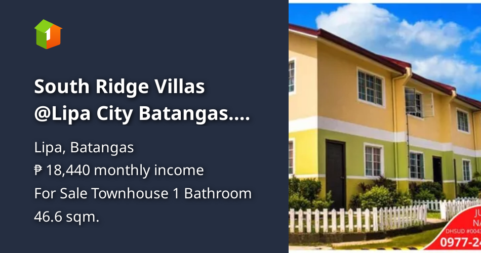 South Ridge Villas Lipa City Batangas. Affordable Townhouse unit