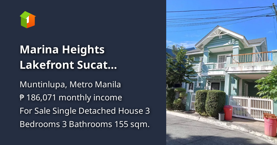 Marina Heights Lakefront Sucat Muntinlupa nr Paranaque Exit [House and