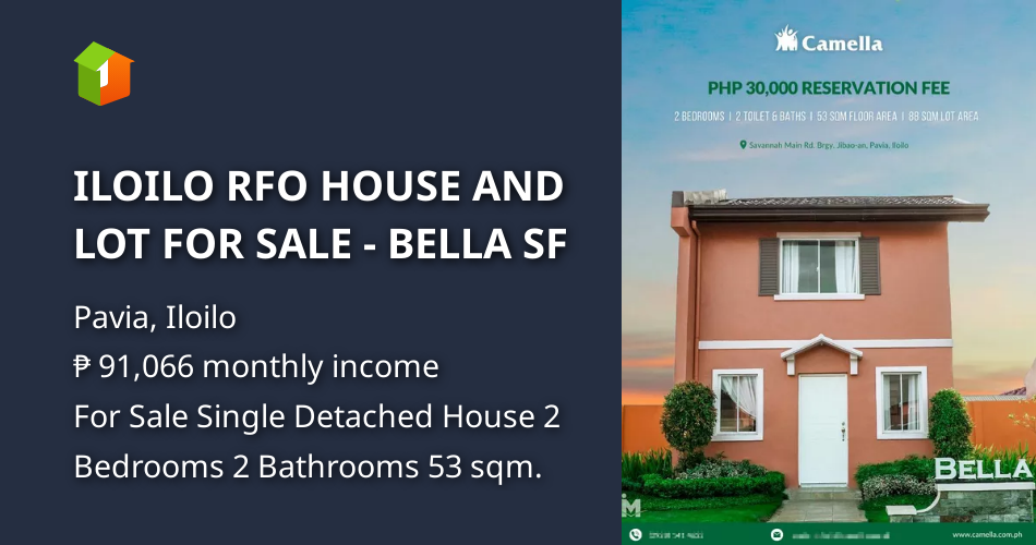 ILOILO RFO HOUSE AND LOT FOR SALE BELLA SF [House and Lot 🏘️] (May
