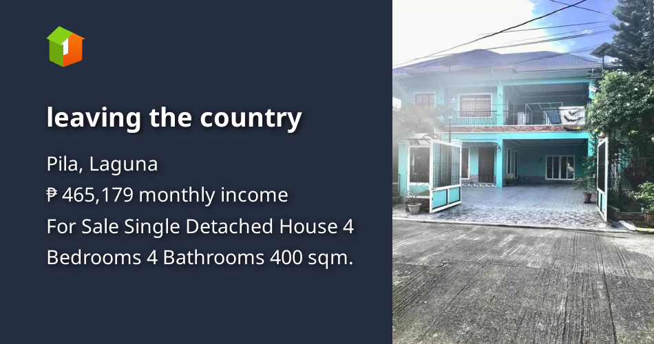 Leaving the country [House and Lot 🏘️] (December 2023) in Pila, Laguna