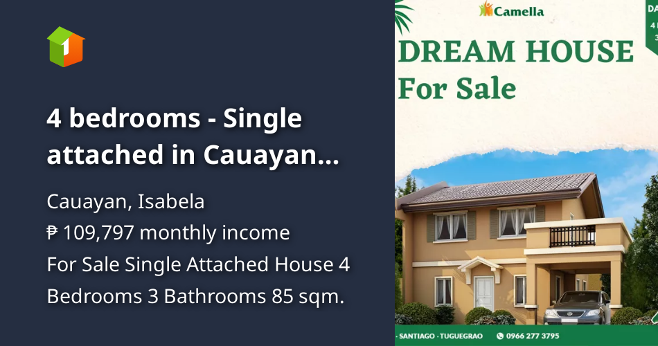 4 bedrooms Single attached in Cauayan City Isabela [House and Lot 🏘️