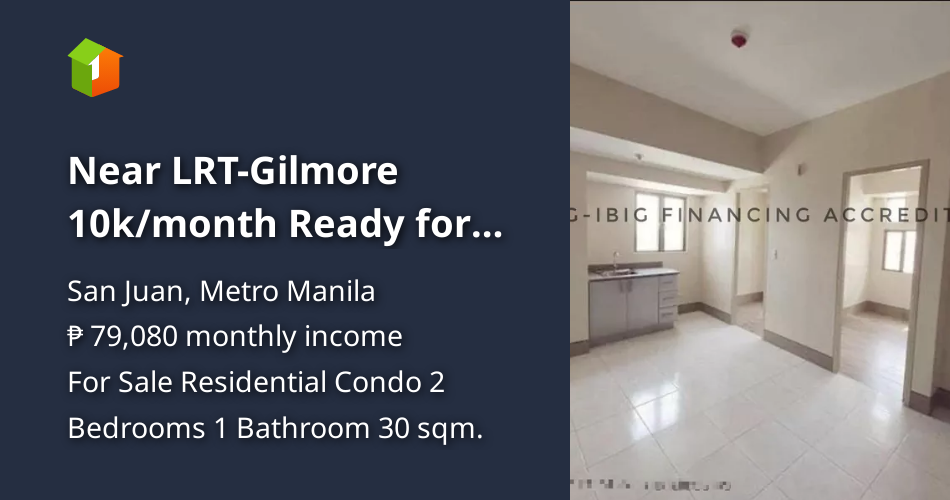 Near LRTGilmore 10k/month Ready for Occupancy! [Condo 🏙️] (December
