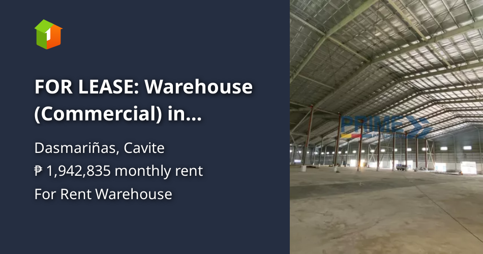 FOR LEASE Warehouse in Dasmarinas Cavite
