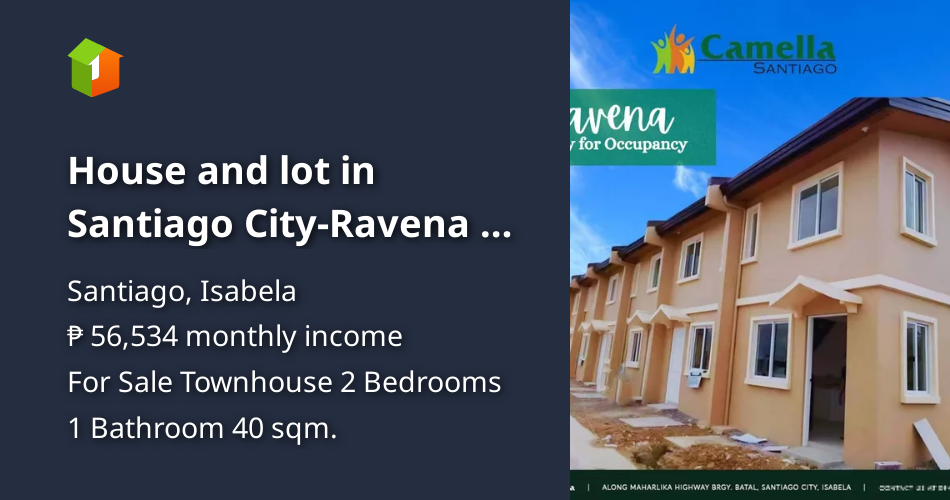 House and lot in Santiago CityRavena 2 Bedroom Ready for Occupancy