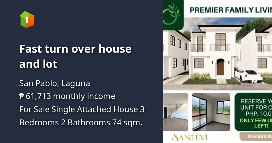 Fast turn over house and lot [House and Lot 🏘️] (August 2023) in San