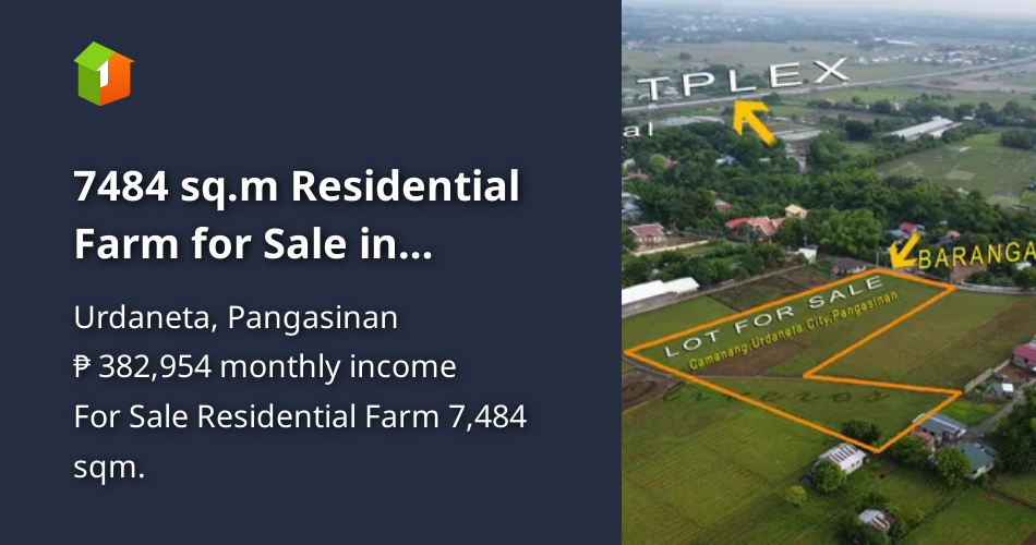 7484 sq.m Residential Farm for Sale in Pangasinan [Lot 🚜