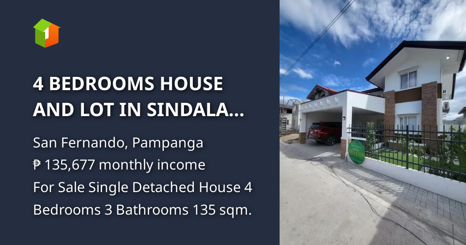 4 BEDROOMS HOUSE AND LOT IN SINDALAN SAN FERNANDO PAMPANGA [House and