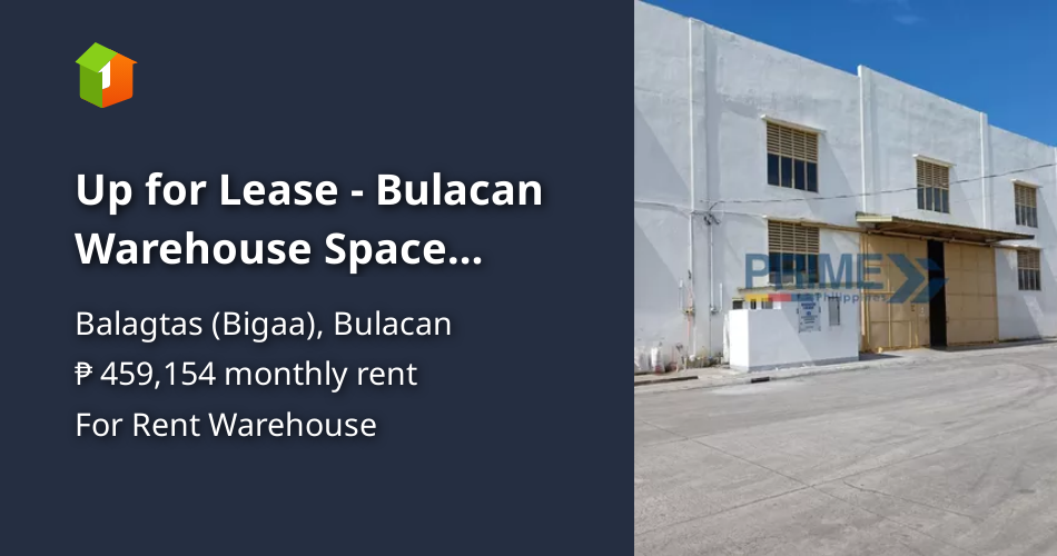 Up for Lease Bulacan Warehouse Space (Balagtas) Property 🏭] (April 2024) in