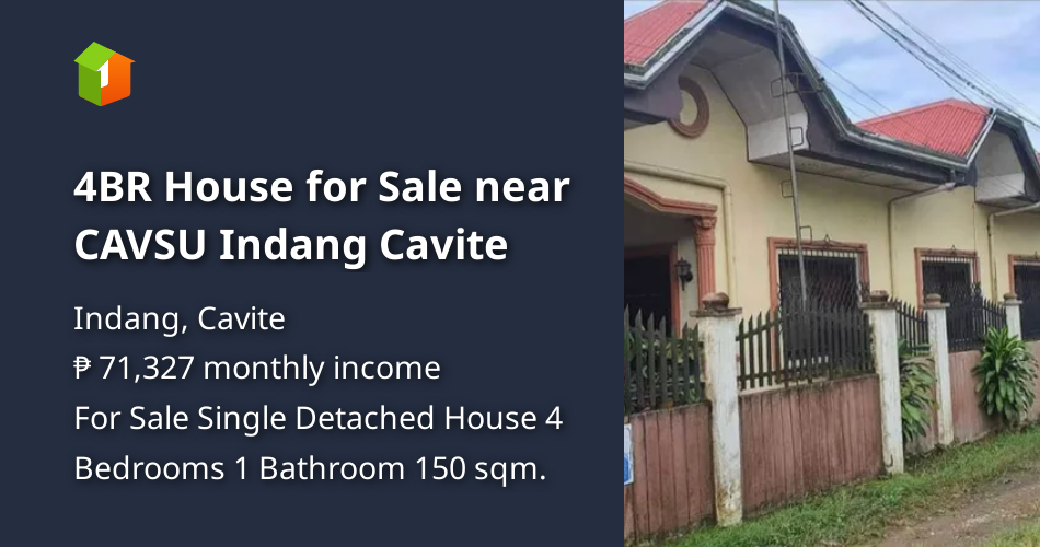 4BR House for Sale near CAVSU Indang Cavite [Houses and Lots 🏘️