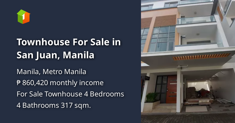 Townhouse For Sale in San Juan, Manila [House and Lot 🏘️] (September
