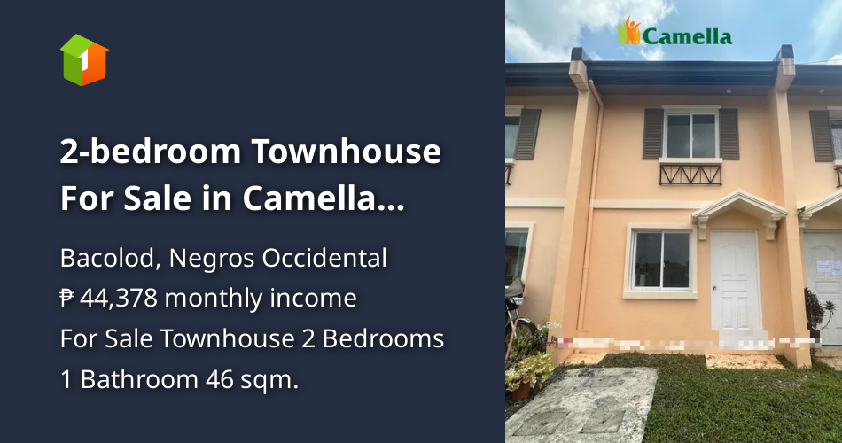 2bedroom Townhouse For Sale in Camella Bacolod South, Brgy. Alijis