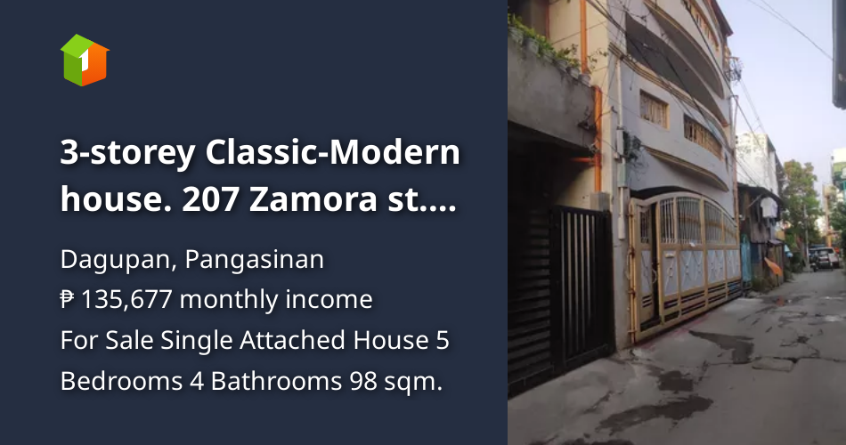 3storey ClassicModern house. 207 Zamora st. Pogo Chico, Dagupan City