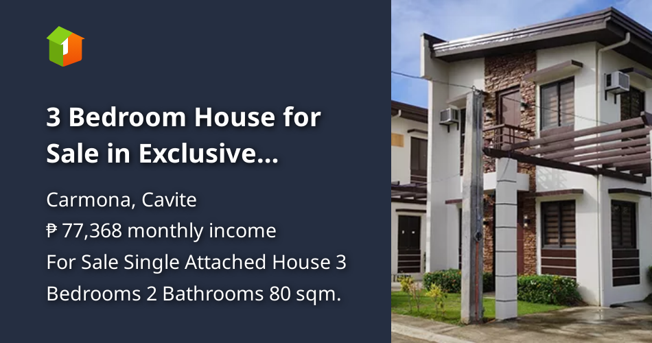 3 Bedroom House for Sale in Exclusive Subdivision in Carmona Cavite