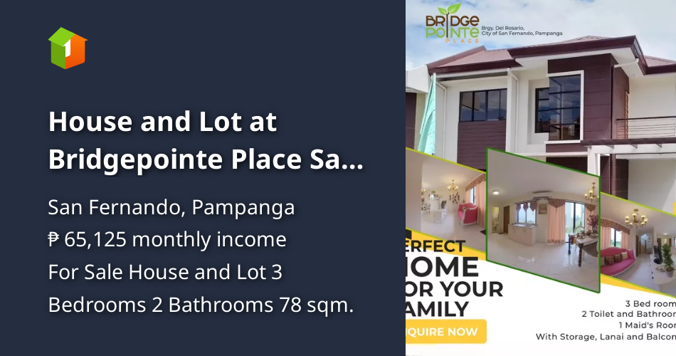 House and Lot at Bridgepointe Place San Fernando City Pampanga [Houses
