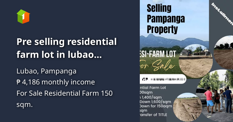 Pre selling residential farm lot in lubao pampanga [Lot 🚜] (August 2023