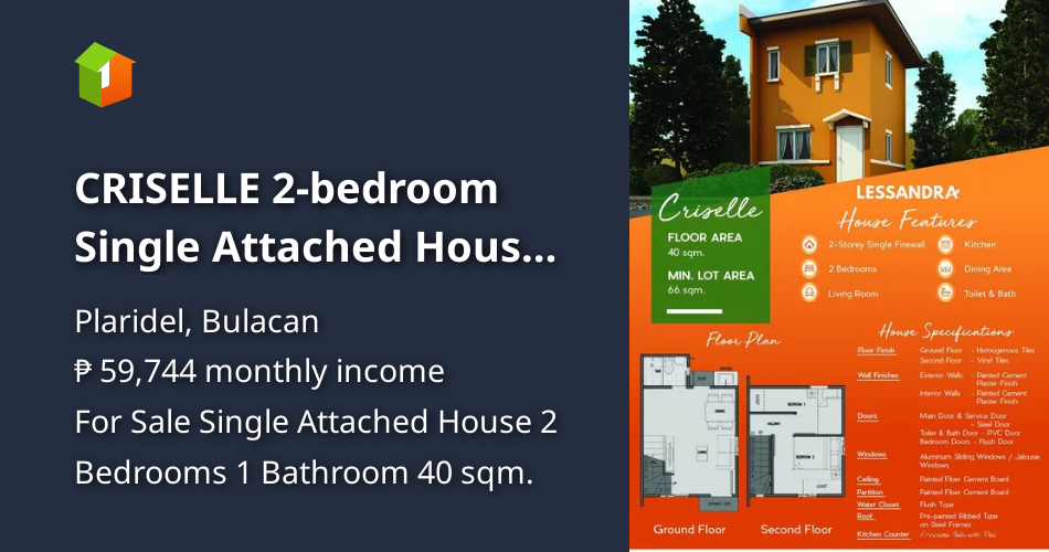 CRISELLE 2bedroom Single Attached House For Sale in Plaridel Bulacan