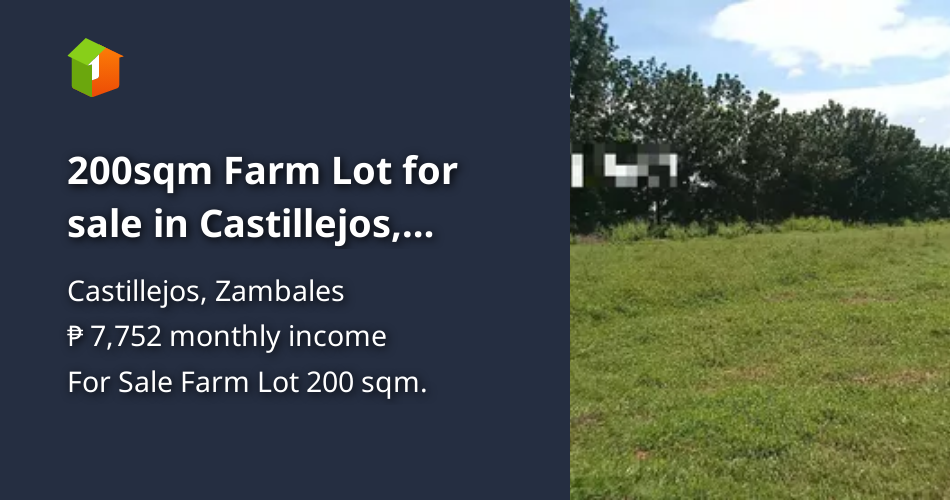 200sqm Farm Lot for sale in Castillejos, Zambales [Lot 🚜] (January 2024