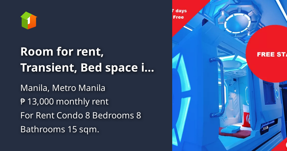 Room for rent, Transient, Bed space in Metro Manila [Condo 🏙️