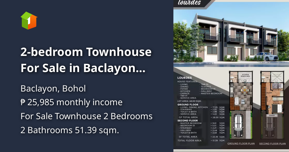 2bedroom Townhouse For Sale in Baclayon Bohol [House and Lot 🏘️