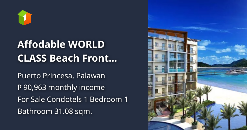 Image showcasing Affodable WORLD CLASS Beach Front Condotel. [Condos 🏙️] (November 2022 ...